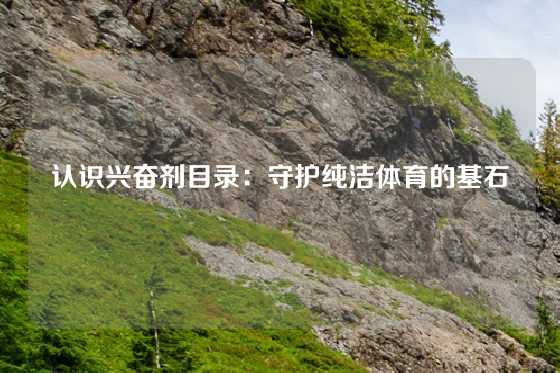 认识兴奋剂目录：守护纯洁体育的基石